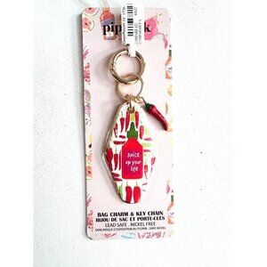 Piper K Hot Sauce "Spice up your Life" Keychain and Bag Charm